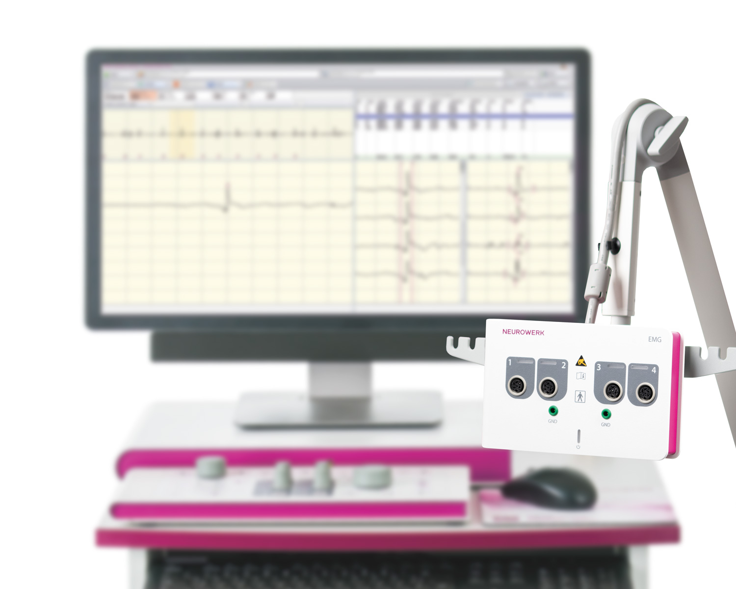 Neurowerk EMG Электромиограф 4 канала компьютер EMG NCV EP